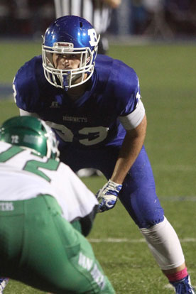 Linebacker Hayden Knowles. (Photo by Rick Nation)