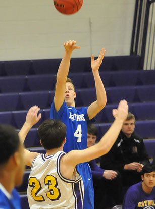 Sam Chumley releases a jumper. (photo by Kevin Nagle)