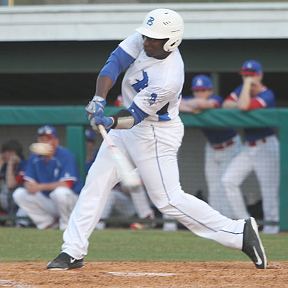 Cameron Coleman singled in a first-inning run. (Photo by Rick Nation)