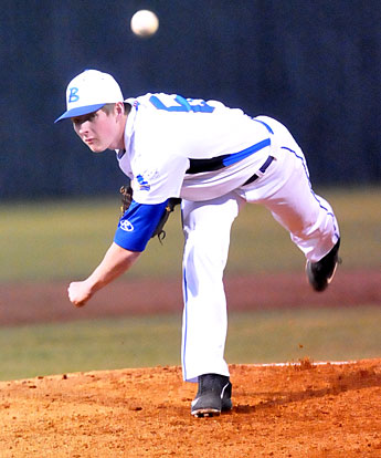 Beaux Bonvillain finished with a four-hit shutout. (Photo by Kevin Nagle)