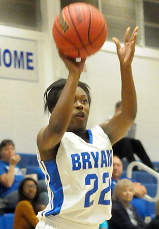 Kalia Walker takes a shot from the right wing. (Photo by Kevin Nagle)